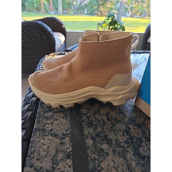 Sorel Kinetic Breakthru Acadia Size 6 Waterproof Sneaker Boot Tawny Buff Womens - Picture 10 of 13